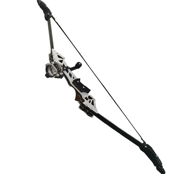 SNOWEAGLE 18.7-inch Bow And Arrow,Stainless Steel Mini Bow , Arrow Mini Reverse Bow, Mini Composite Bow, Metal Bow, Indoor Competitive Shooting Sports Shooting