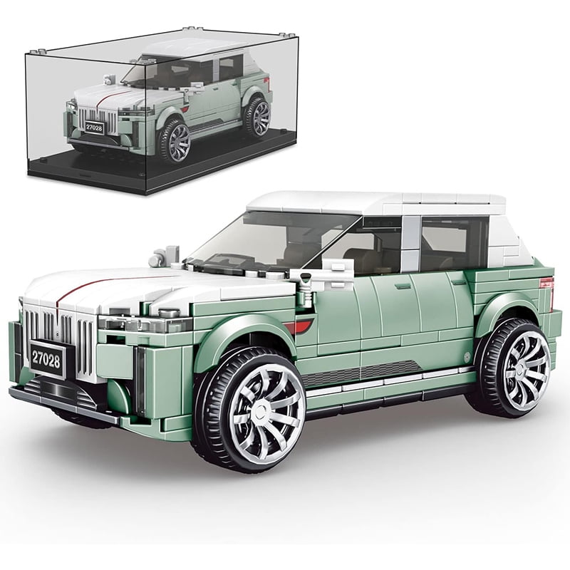 SNOWEAGLE Car Kits Building Toys with Display Case,Collectible Car Toys Building Blocks Kit, Model Car Building Kits for Adults Kids 8+(439 PCS)