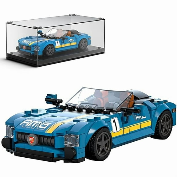 SNOWEAGLE Speed Champion AMG GTC Car Building Toys with Display Case, Model Car Kits Building Blocks,Super Car Model Toys Car Building Kits for Adults Kids 8+(336PCS)
