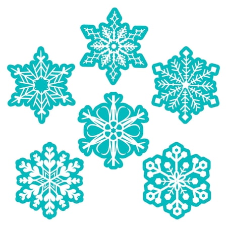 Creative Teaching Press Snowflakes 6" Designer Cut-Outs, Pack of 36