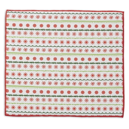 SNOWFLAKES DISH DRYING MAT SET/2