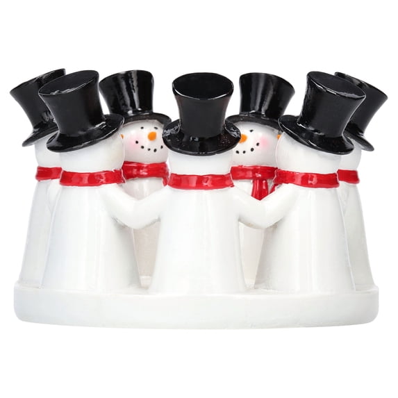 Snowman Christmas Pillar Candle Holder, Red and White, 3.3", by Holiday Time