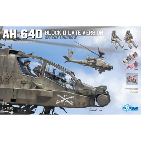 SNOWMAN MODEL SP-2608 1/35 AH-64D BLOCK II LATE VERSION APACHE LONGBOW
