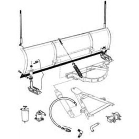 SNOWPLOW AFTERMARKET MANUFACTURING 1304030 Bulkhead Fitting Hose,45 In