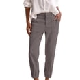 thumbnail image 1 of SNOWSONG Chino Pants for Women Clearance, Women's Solid Color Elastic Waistband Casual Long Drawstring Pants with Pockets, Womens Joggers, Cropped Linen Pants Women, Work Pants Women Dark Gray S, 1 of 7