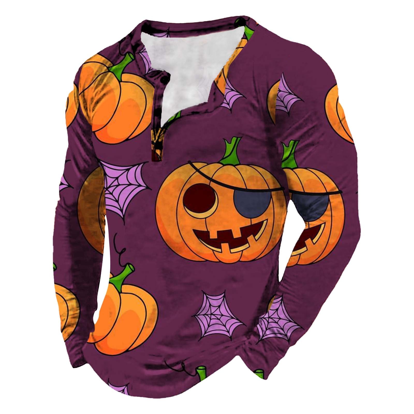 SNOWSONG Clearance! Halloween Shirts for Men, Button Down Shirt Men's