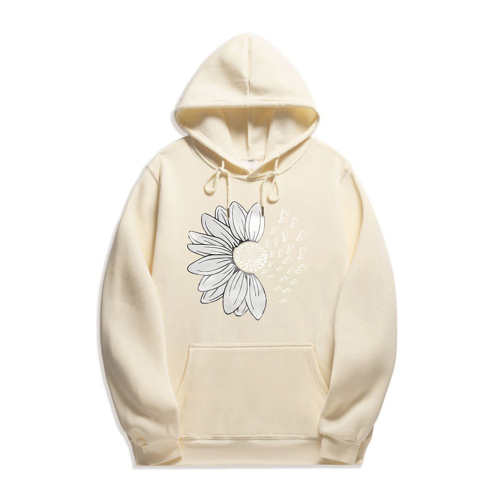 Rhinestone Graphic Hoodie with Head Cover,Oversized
