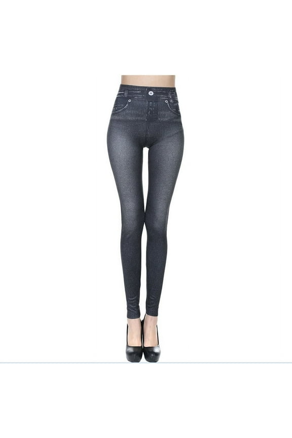 Jeans for Women, Women's Stretch Pull-On Jeans Skinny Ripped Distressed Denim Jeggings Regular-Plus Size Black 2XL