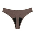 thumbnail image 1 of SNOWSONG Period Underwear for Women, Seamless Underwear Women's Underwear Low Waist Menstrual Leak Proof Panties Bikini Bottoms Thongs, Women's Panties, Tummy Control Underwear Brown L, 1 of 1