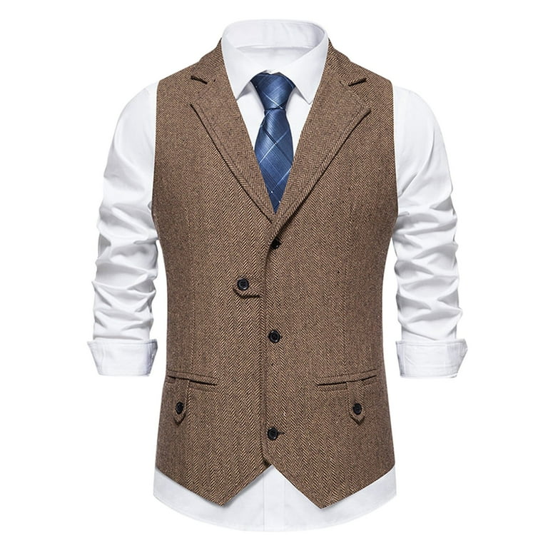 SNOWSONG Clearance! Suit Vest for Men Big and Tall, Men's Spring