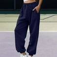 thumbnail image 1 of SNOWSONG Womens Autumn and Winter Padded and Thickened Fashion Warm Drawstring Sweatpants 1PC Trouser Blue M, 1 of 4