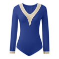 thumbnail image 1 of SNOWSONG Clearance! Womens Bodysuit, Womens Deep V Mesh Neck Bodysuit Long Sleeve One Piece Swimsuit, Plus Size Bodysuit, Sexy One Piece Swimsuit, Shirts for Women 1x One Piece Swimsuit Blue2 XL, 1 of 3