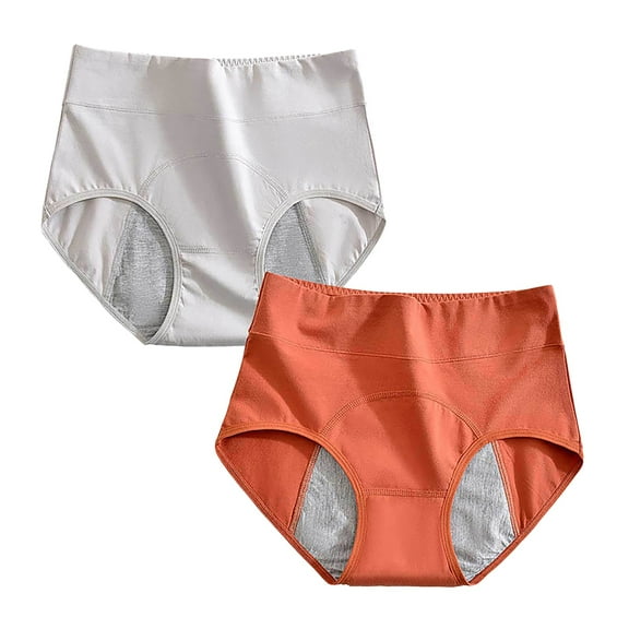 SNOWSONG Cotton Underwear for Women Clearance! 3 Pcs Women's Breathable Anti Side Leakage Panties Set, Period Underwear for Women, Underwear Women Pack, Seamless Underwear Watermelon red 2XL