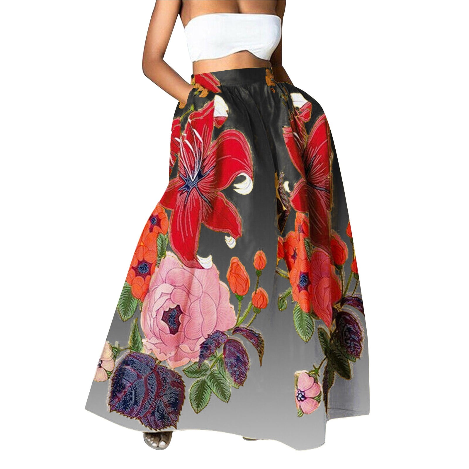 A line midi winter wool skirt 5466