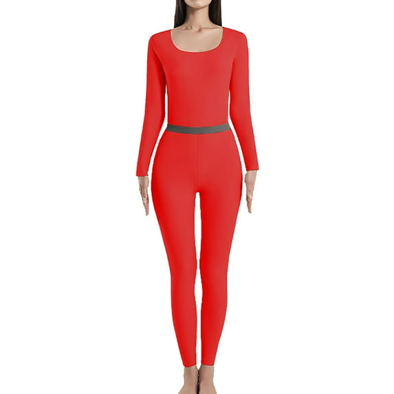 SNOWSONG Fleece Lined Leggings Women, Womens Padded Thickened Wool Thermal Underwear Set Long Sleeve Bottoms + Pants Two Piece Set, Winter Clothes for Women, Pajamas Set for Women Red 3XL
