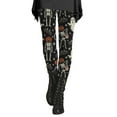 thumbnail image 1 of SNOWSONG Halloween Leggings for Women Halloween Women's High Waisted Bottom Pants Tummy Tuck Printed Leggings Pantyhose Plus Size Leggings Womens Leggings Tummy Control Leggings Black L, 1 of 6