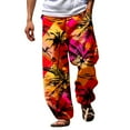 thumbnail image 1 of SNOWSONG Pants for Men, Sweatpants for Men Men's Casual 3D Printed Beach Pants Loose Trend Trousers, Baggy Pants Men, Halloween Pajamas, 1x Pants, Red 2XL, 1 of 6