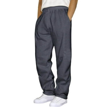 SNOWSONG Tear away Pants for Men Clearance! Men's Casual Pants Sweatpants Solid Color Running Fitness Pants, Side Snap Pants, Sweatpants for Men, Baggy Sweatpants 1PC Pants Gray1 M