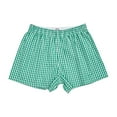 thumbnail image 1 of SNOWSONG Women's Shorts, Womens Trendy Gingham & Checkered Shorts, Mid-rise Boxer Shorts – Pure Cotton Sleepwear for Teens & Adults Sports Casual Home, Linen Shorts for Women Mint Green XL, 1 of 9
