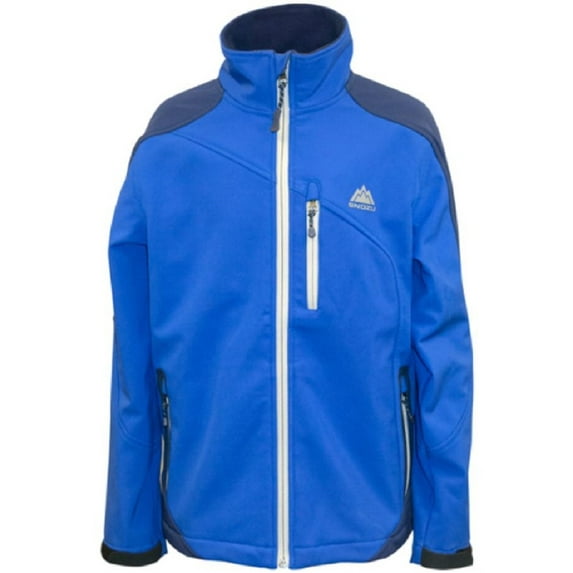 SNOZU Boys Fleece-Lined Softshell Jacket (S (7/8),Royal Blue/Peacoat)