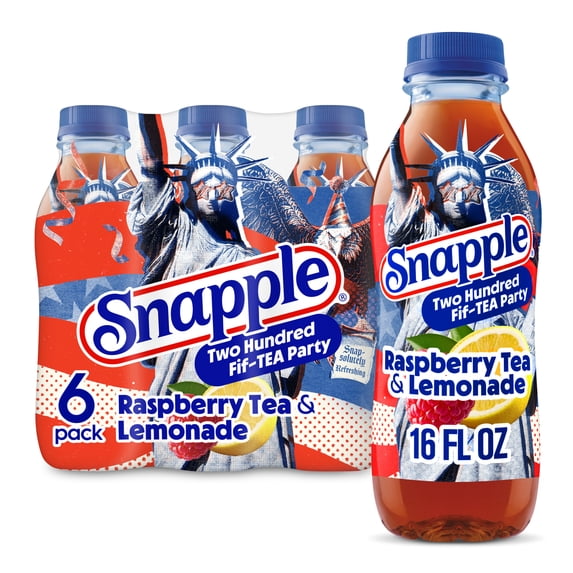 Snapple Snapple Two Hundred Fif-TEA Party Raspberry Tea & Lemonade 6-Pack — product image