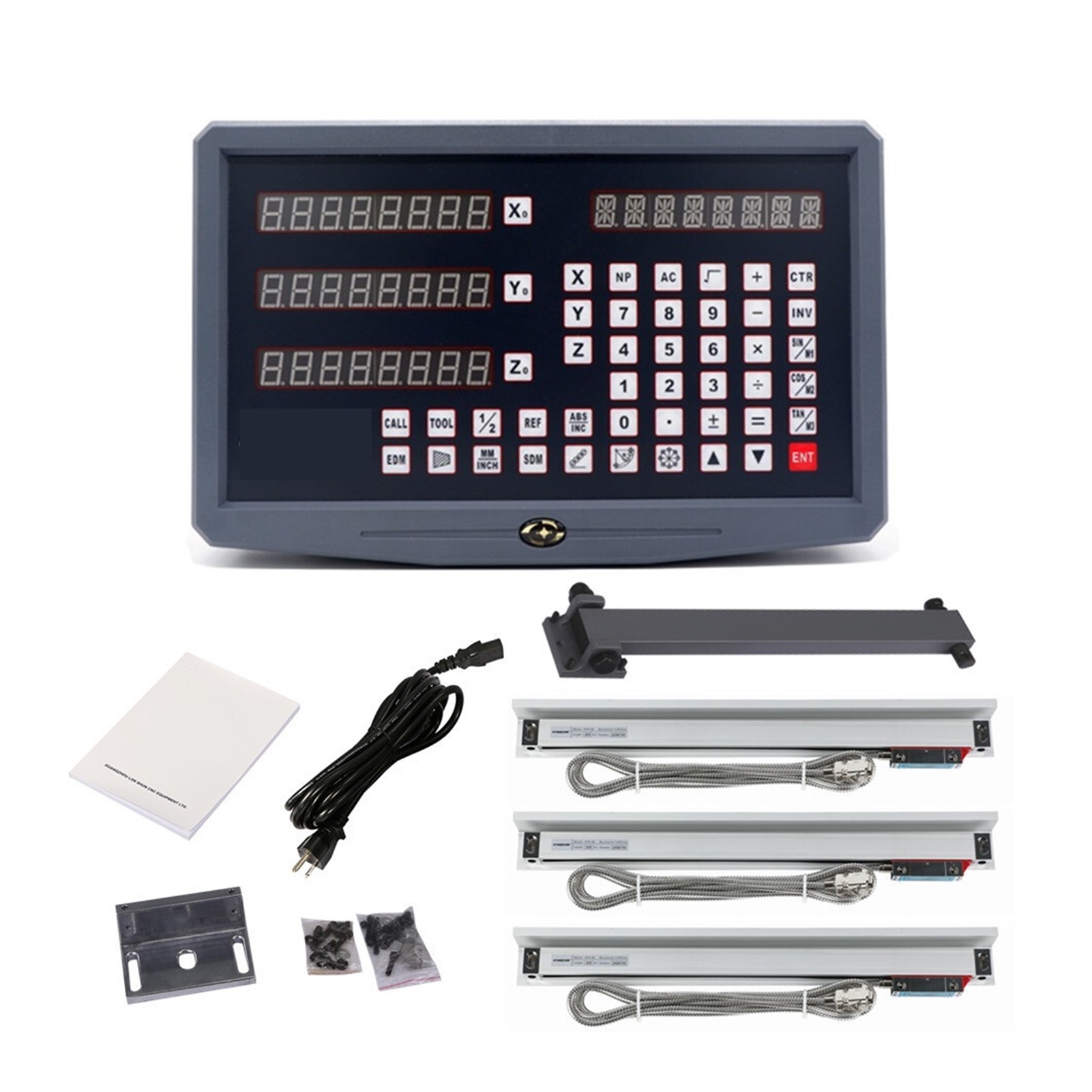 Machine Dra Box SNS-3V Milling Lathe Machine DRO Digital Readout Kit AC110/220 And 3 ...