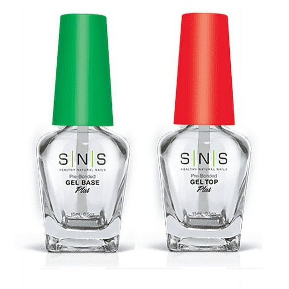 SNS Nails Prep for Dipping Powder - Gel Base + Gel Top 2ct