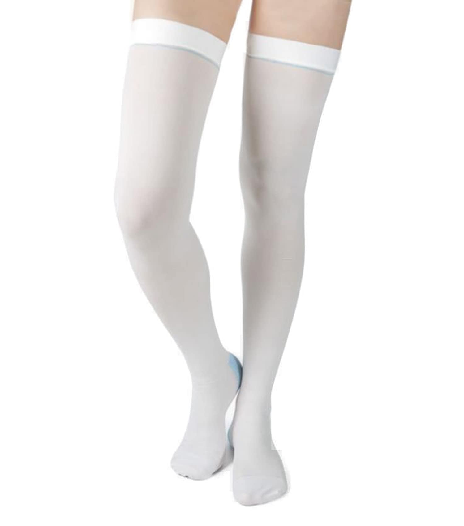 GetUSCart- T.E.D. Anti Embolism Stockings for Women Men Thigh High, 15-20  mmHg Compression TED Hose with Inspect Toe Hole