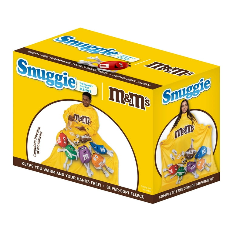 Snuggie M M s the Original Wearable Blanket with Sleeves Adult One Size Yellow Walmart