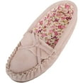 thumbnail image 1 of SNUGRUGS Ladies / Womens Soft Suede Moccasins / Slippers with Beautiful Cotton Lining - Camel - 5 US, 1 of 7