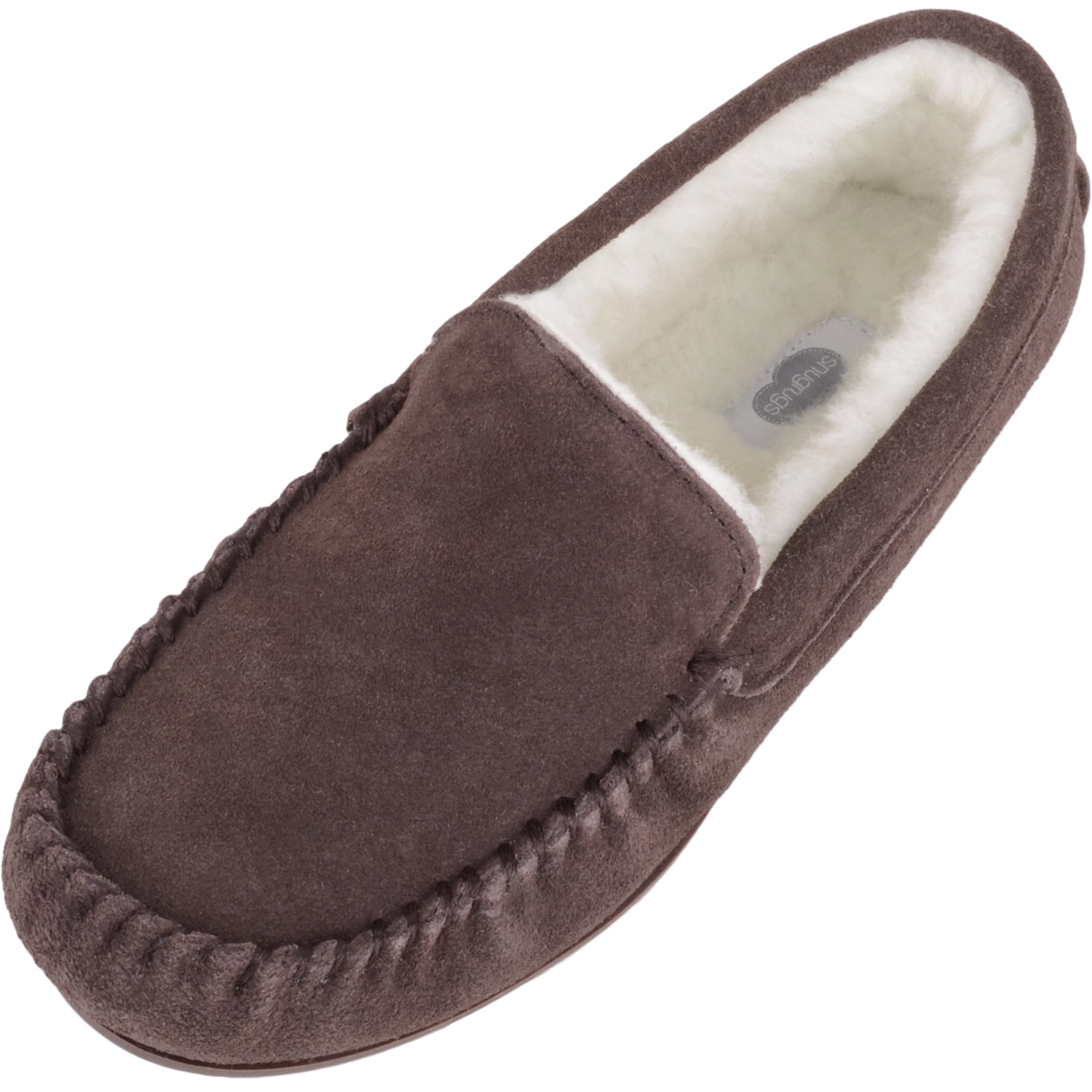 UGG Men's Scuff Suede Slipper, Black, Wool Lining, Sheepskin