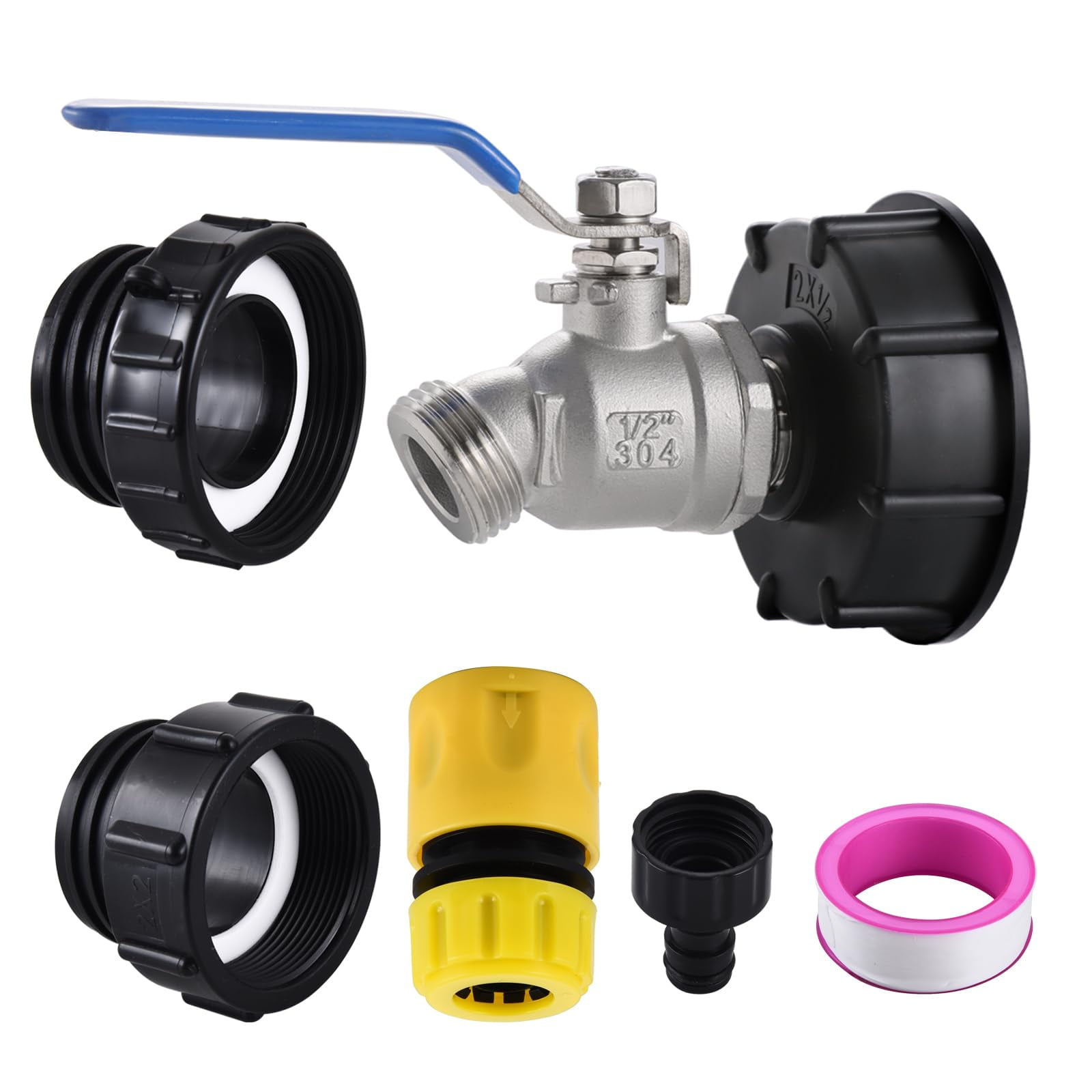 SNUTUYA 3Size IBC Tote Adapter, 275330 Gallon IBC Tote Tank Fittings