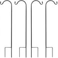 thumbnail image 1 of SNYNUXX Metal Heavy Duty Shepherds Hook, Adjustable Shepards Hooks for Outdoor, Black Plant Hooks Pole - Pack of 4, 1 of 7