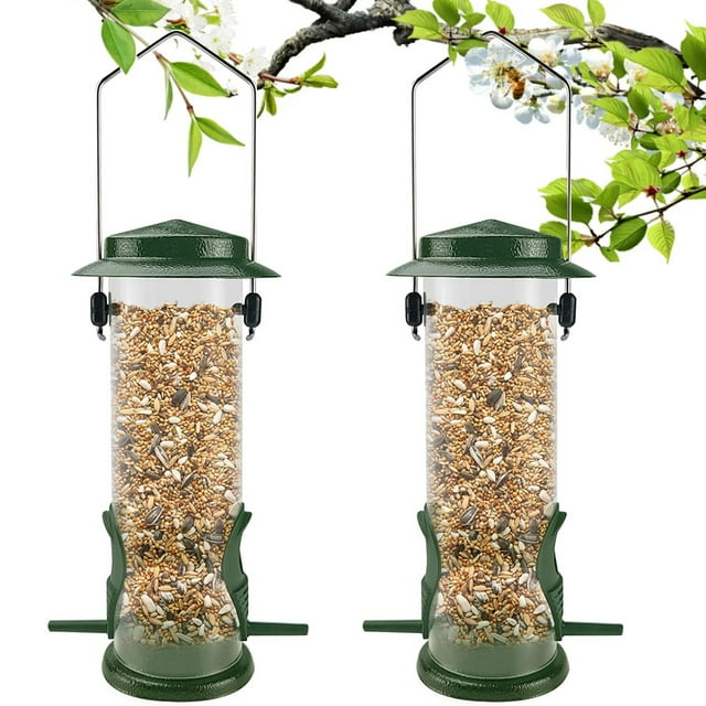 SNYNUXX Wild Bird Feeders for Outdoors Hanging Stainless Steel Hanging