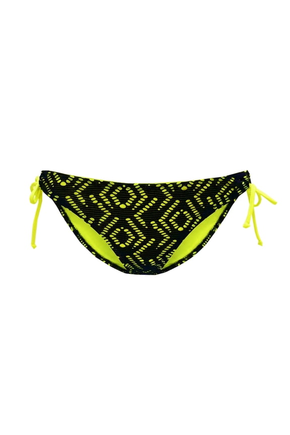Black Crochet Side Tie Bikini Swim Bottom Swimwear Juniors' XL