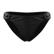 SO Black Hipster Shimmered Side Panel Bikini Swim Bottom Swimwear Juniors' XL