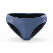 SO Blue Shiny Shimmered Hipster Bikini Bottom Swimwear Juniors' Large