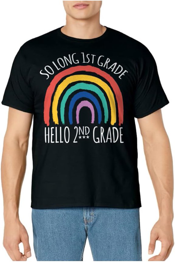 SO LONG 1st GRADE HELLO 2nd GRADE Teacher Student Kids T-Shirt