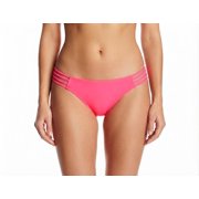 SO Neon Pink Strappy Bikini Hipster Swimwear Bottom Juniors' XS