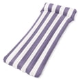 thumbnail image 1 of Sun's Out 70" Purple Cabana Stripe Pool Lounger – Inflatable Floating Mat, 1 of 5