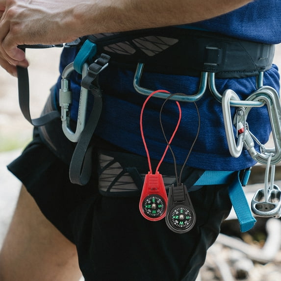 WORGEOUS Portable Pocket Compass for Outdoor Activities, ABS Acrylic, 20-Piece Assorted Colors Set