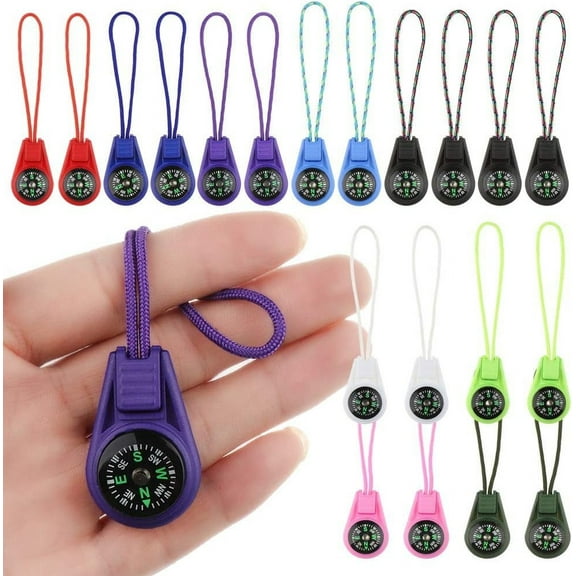 WORGEOUS Portable Pocket compass for Outdoor Use Sturdy and Durable ABS Acrylic Material 20 Pieces Assorted Color