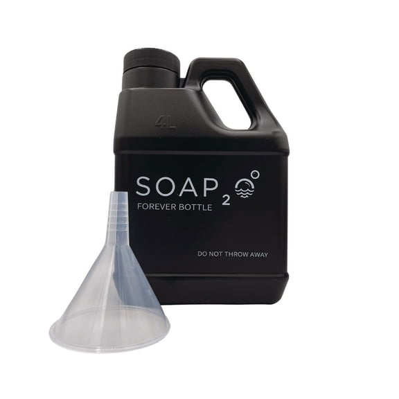 SOAP2O S2O4LFL-BLK 1 Gallon Forever Bottle