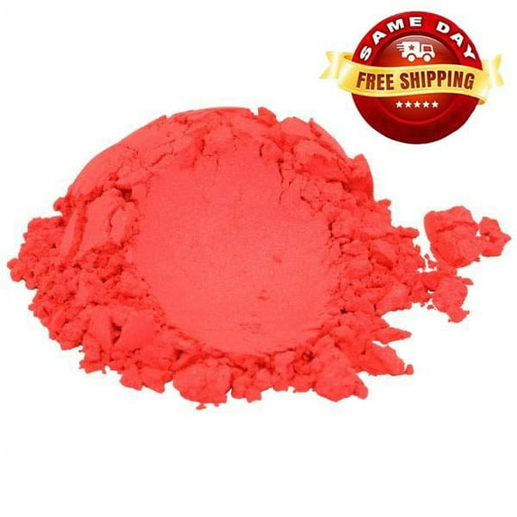 SOAPBERRY RED LUXURY MICA COLORANT PIGMENT POWDER FOR SOAP CANDLE NAIL 2 OZ