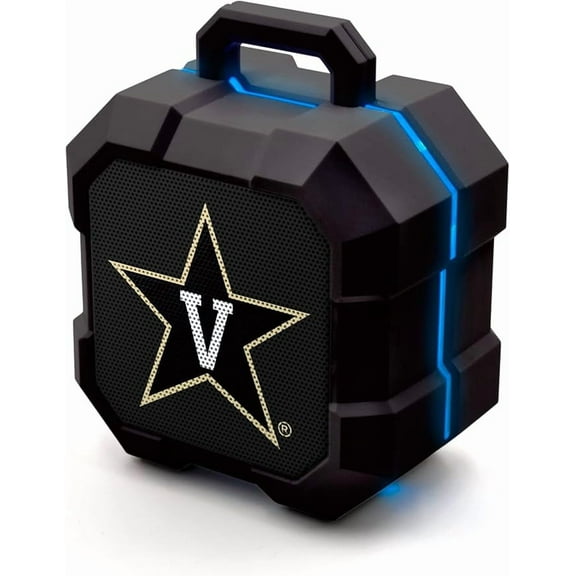 SOAR NCAA Shockbox LED Wireless Bluetooth Speaker - Vanderbilt Commodores