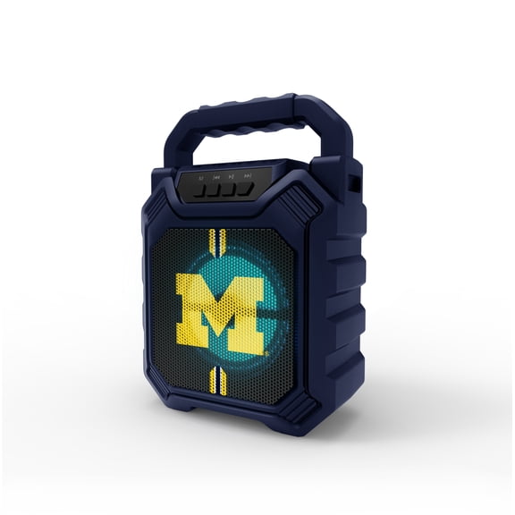 SOAR Collegiate LED ShockBox Wireless Bluetooth Speaker with FM radio - Michigan Wolverines