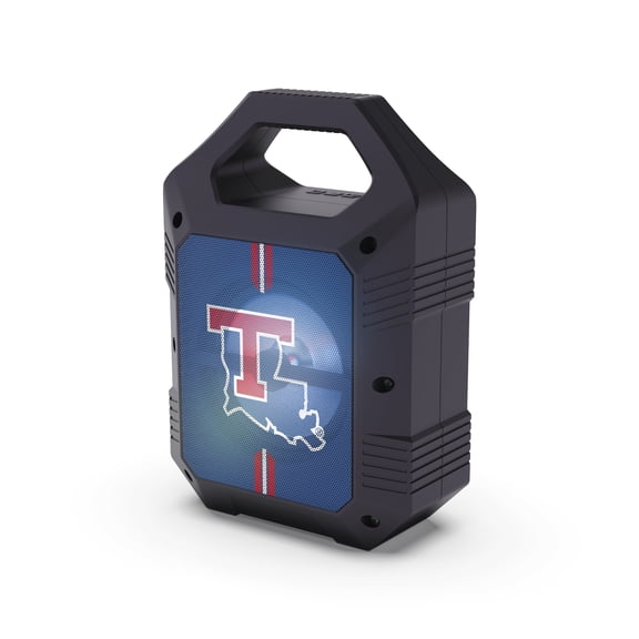 SOAR Collegiate ShockBox XL LED Wireless Bluetooth Speaker-Louisiana Tech Bulldogs