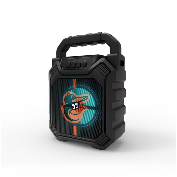 SOAR MLB LED ShockBox Wireless Bluetooth Speaker with FM radio-Baltimore Orioles