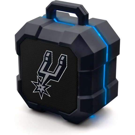 SOAR NBA Shockbox LED Wireless Bluetooth Speaker - San Antionio Spurs