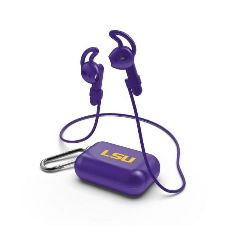 NCAA SOAR True Wireless Bluetooth Earbuds LSU Tigers Bundle with